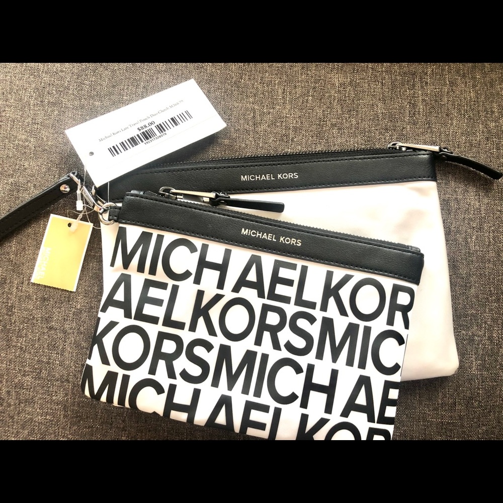 Set of Michael Kors clutch/travel pouch